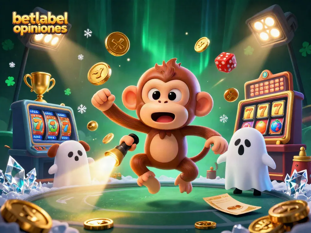 Experience betlabel opiniones through an engaging 3D casino illustration showcasing lively gaming elements.